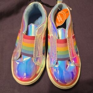 Wonder Nation Iridescent Rainbow Sneakers